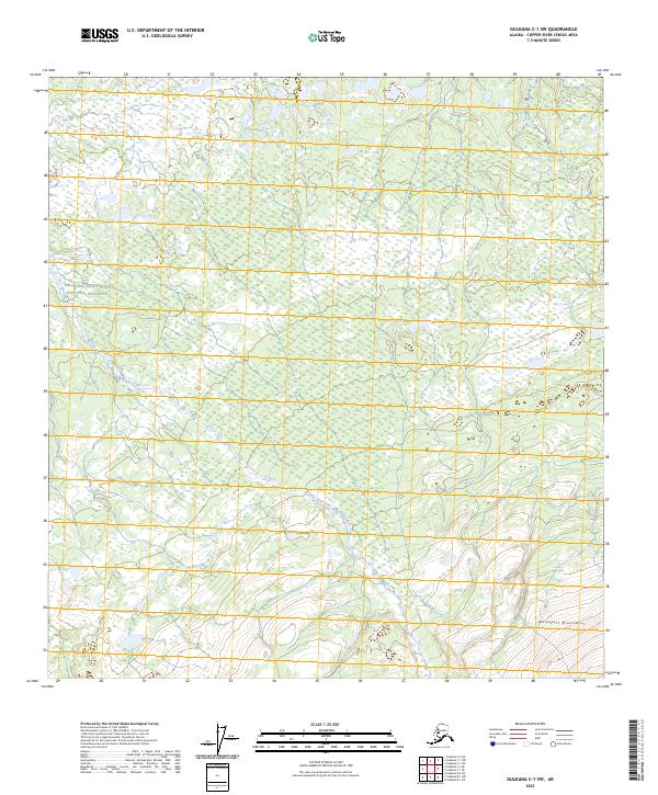 2023 Map of Gulkana C-1 SW, 2023 Print
