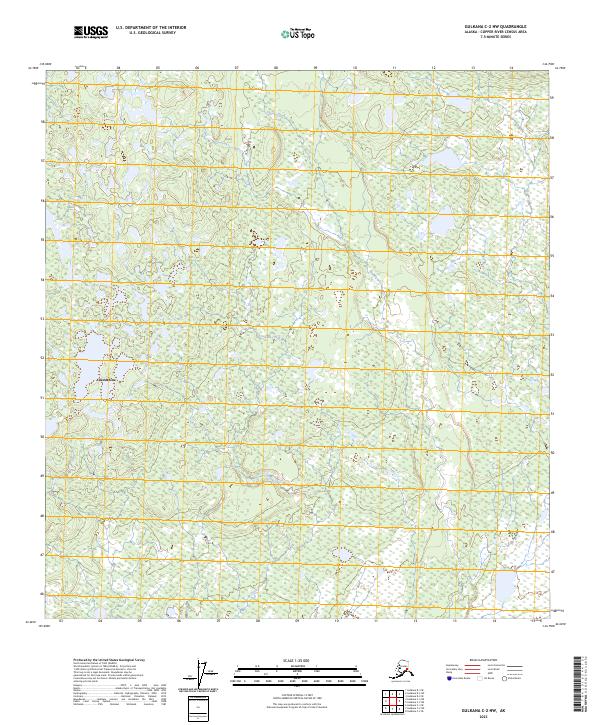 2023 Map of Gulkana C-2 NW, 2023 Print