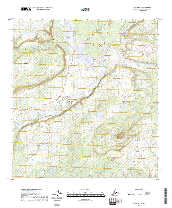 USGS Topographic Map – Gulkana C-2 SE