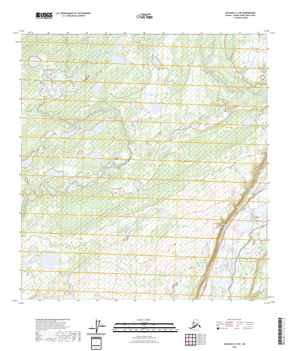 USGS Topographic Map – Gulkana C-2 SW