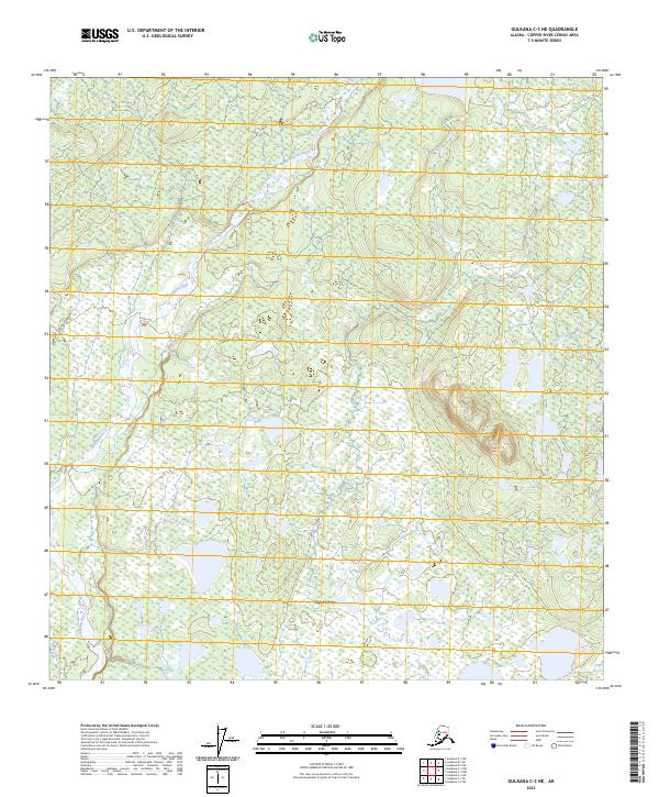 2023 Map of Gulkana C-3 NE, 2023 Print