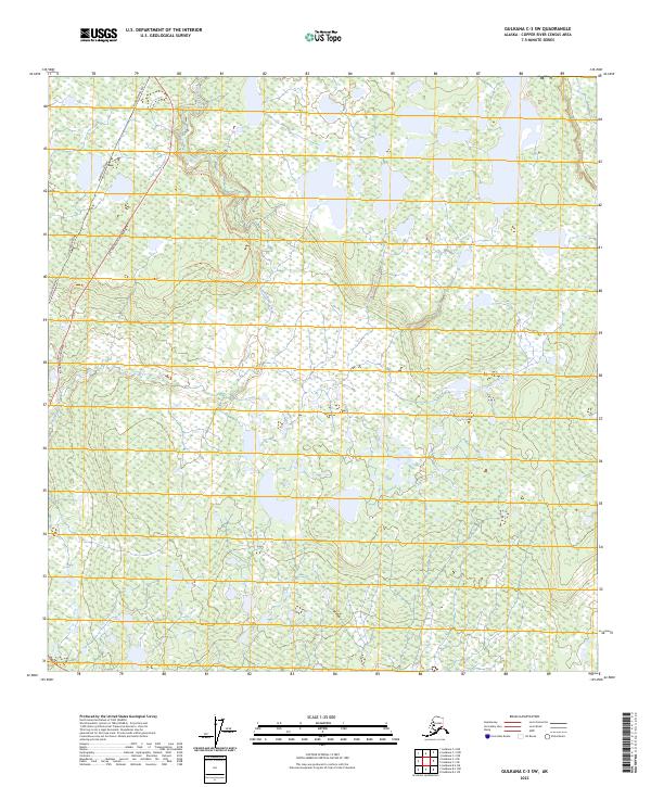 2023 Map of Gulkana C-3 SW, 2023 Print