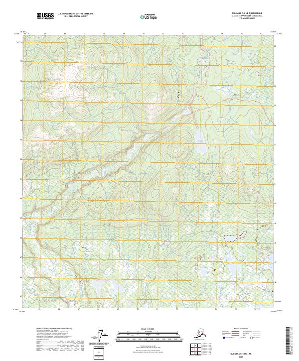 USGS Topographic Map – Gulkana C-4 NE