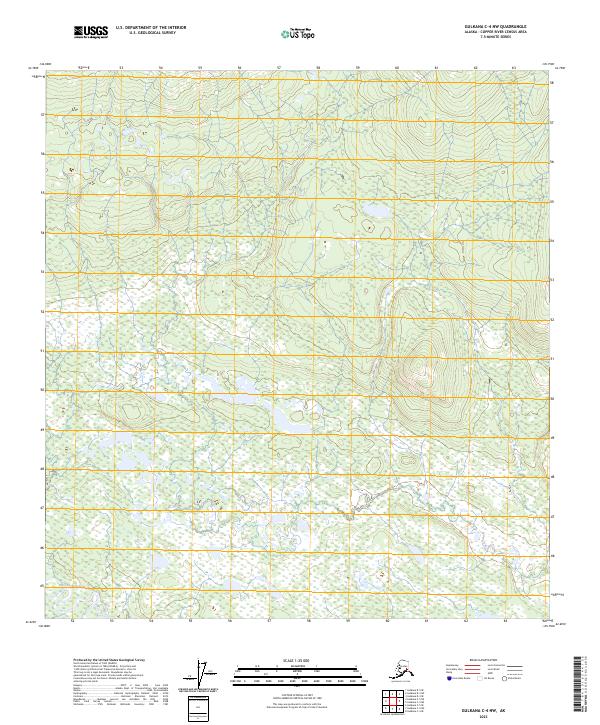 2023 Map of Gulkana C-4 NW, 2023 Print