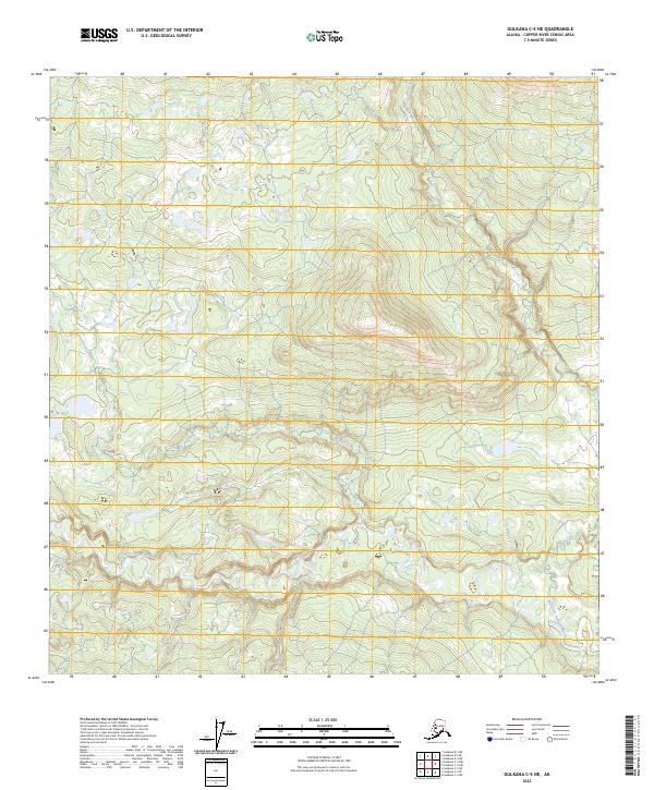 2023 Map of Gulkana C-5 NE, 2023 Print