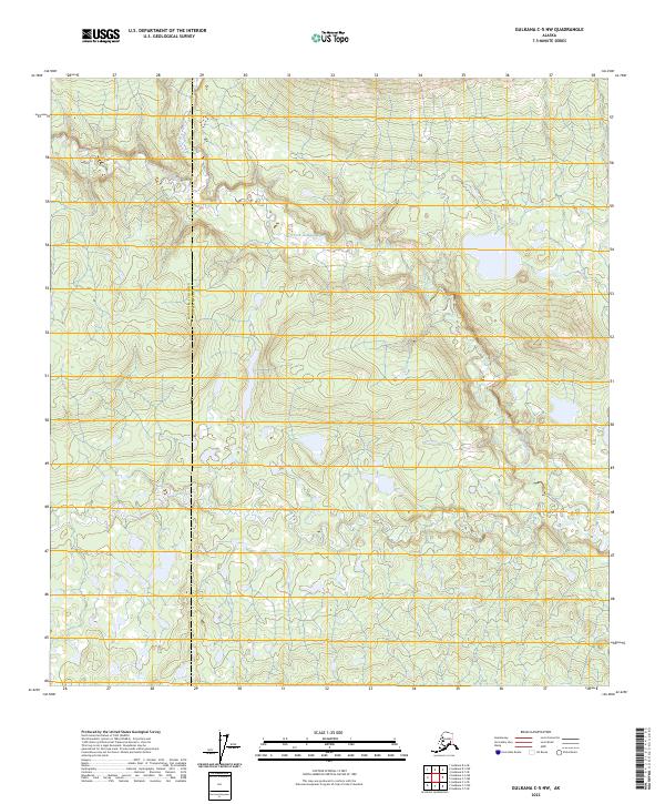 USGS Topographic Map – Gulkana C-5 NW