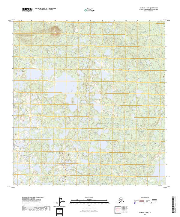 2023 Map of Gulkana C-5 SE, 2023 Print