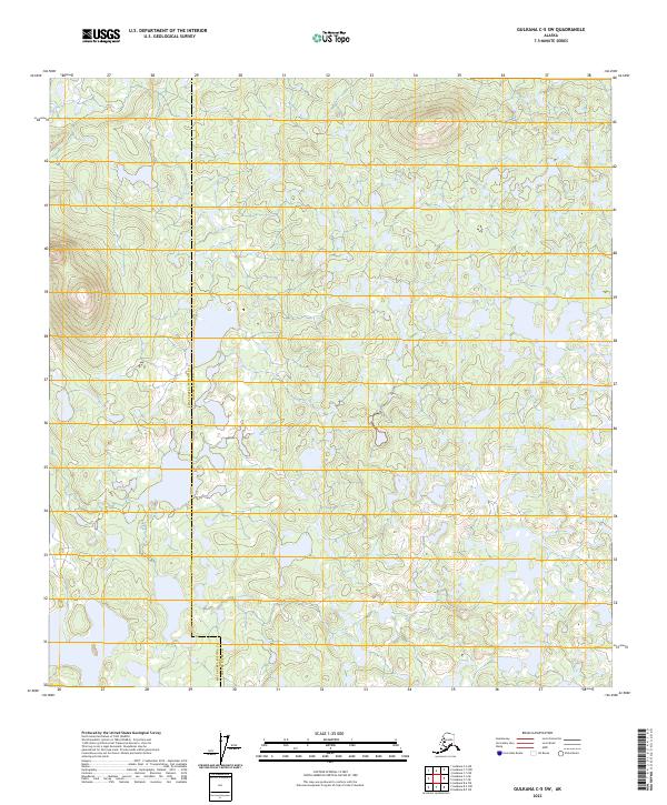 2023 Map of Gulkana C-5 SW, 2023 Print