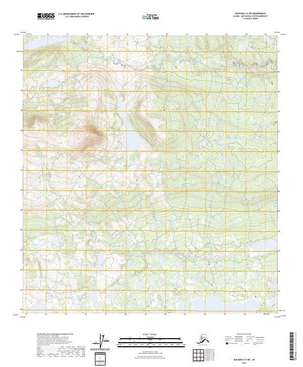 USGS Topographic Map – Gulkana C-6 NE