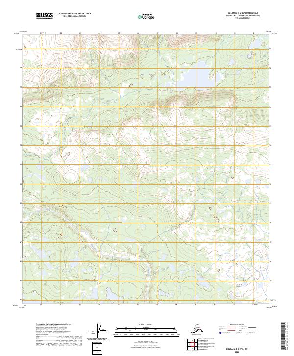 2023 Map of Gulkana C-6 NW, 2023 Print