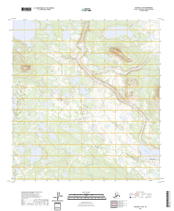 2023 Map of Gulkana C-6 SW, 2023 Print