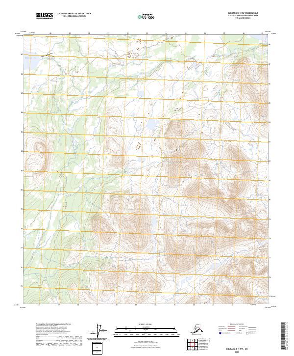 USGS Topographic Map – Gulkana D-1 NW