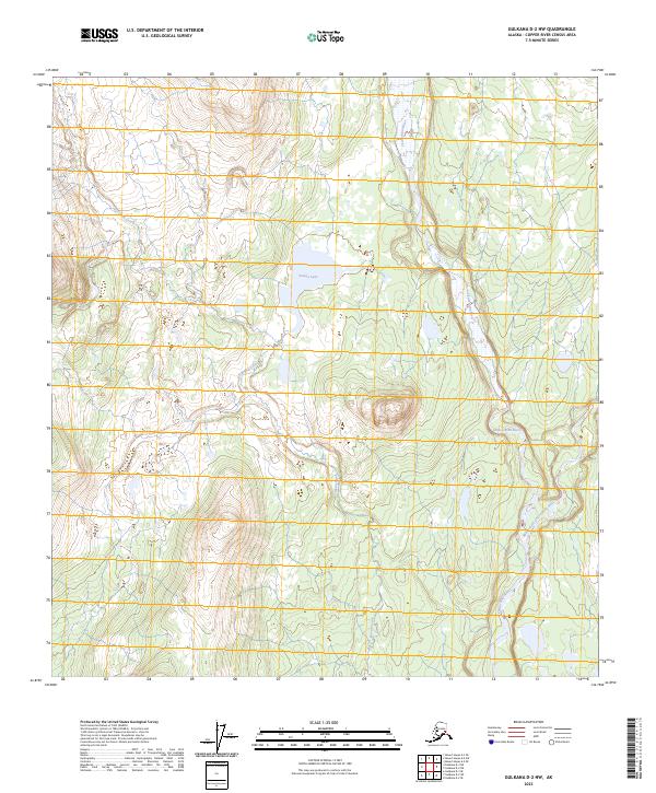 USGS Topographic Map – Gulkana D-2 NW