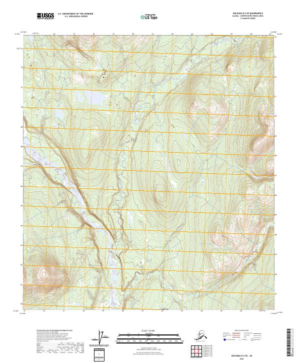 USGS Topographic Map – Gulkana D-2 SE
