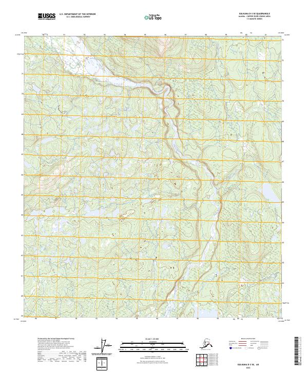 USGS Topographic Map – Gulkana D-3 SE