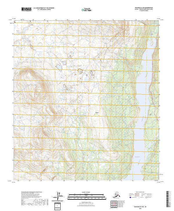 USGS Topographic Map – Gulkana D-4 NE
