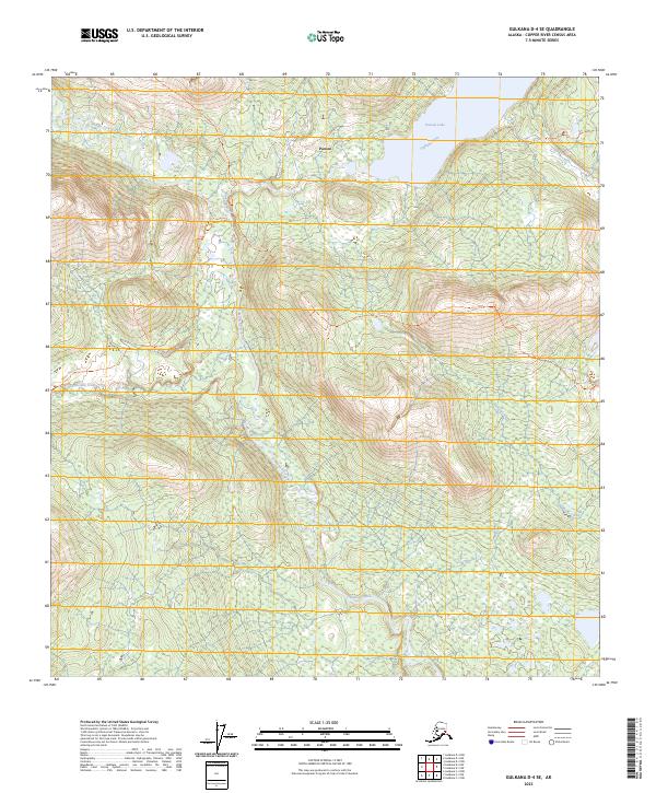 USGS Topographic Map – Gulkana D-4 SE