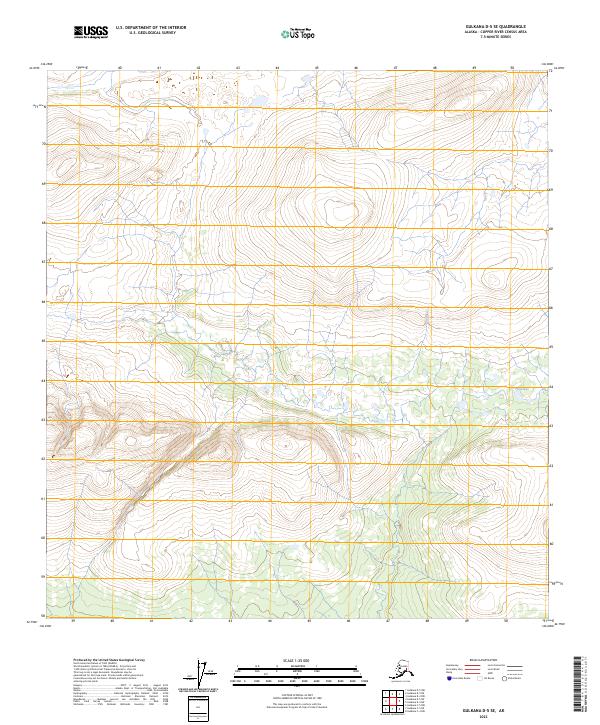 USGS Topographic Map – Gulkana D-5 SE