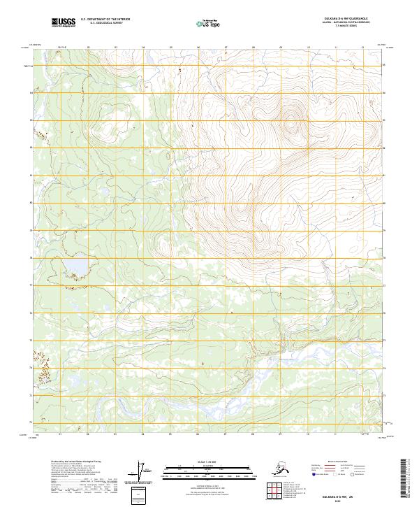 2023 Map of Gulkana D-6 NW, 2023 Print