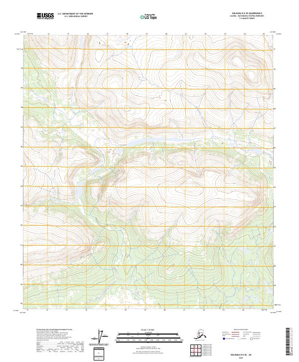 USGS Topographic Map – Gulkana D-6 SE