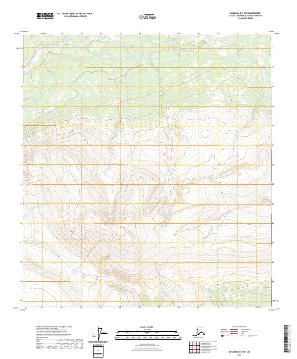 2023 Map of Gulkana D-6 SW, 2023 Print