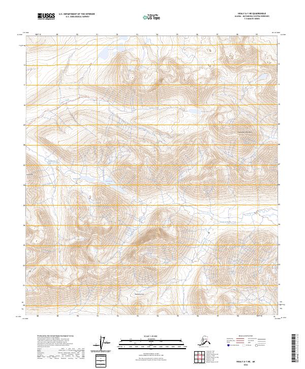 USGS Topographic Map – Healy A-1 NE