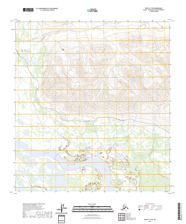 USGS Topographic Map – Healy A-1 SW