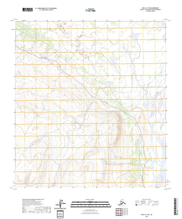 USGS Topographic Map – Healy A-2 NE
