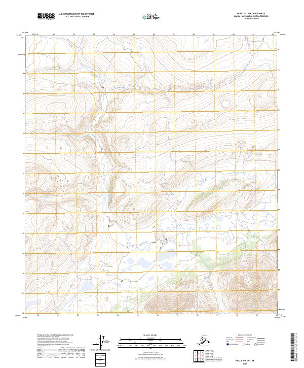 USGS Topographic Map – Healy A-2 SW