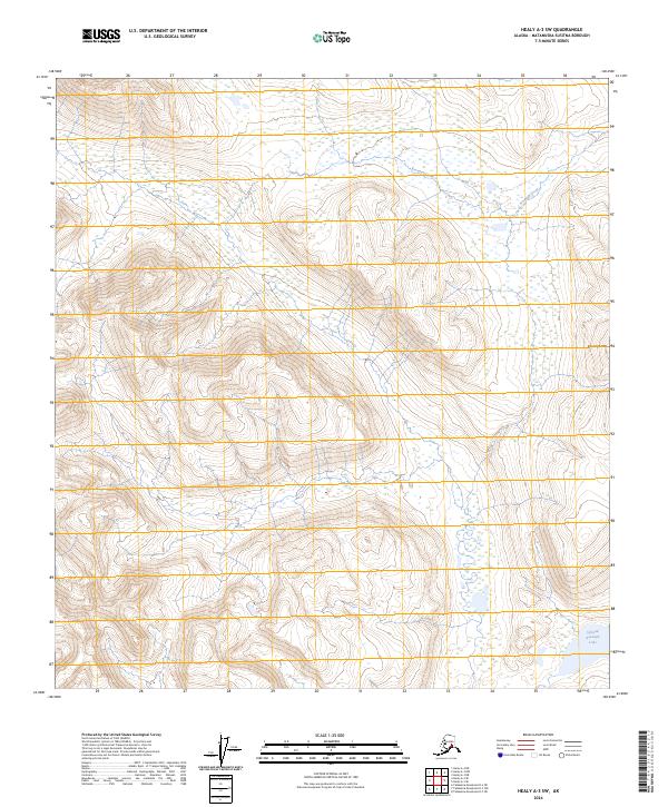 USGS Topographic Map – Healy A-3 SW