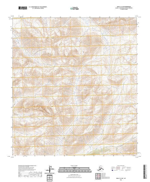 2024 Map of Healy A-4 SW, 2024 Print