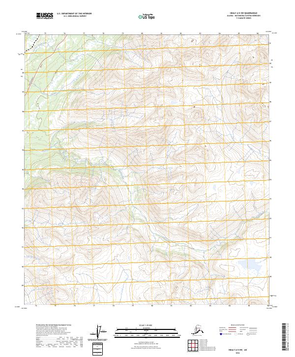 2024 Map of Healy A-5 SW, 2024 Print