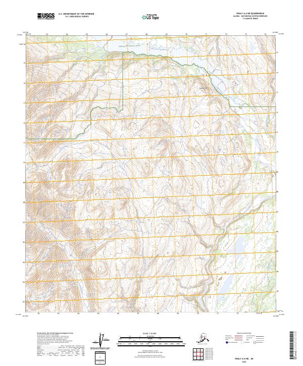 USGS Topographic Map – Healy A-6 NE