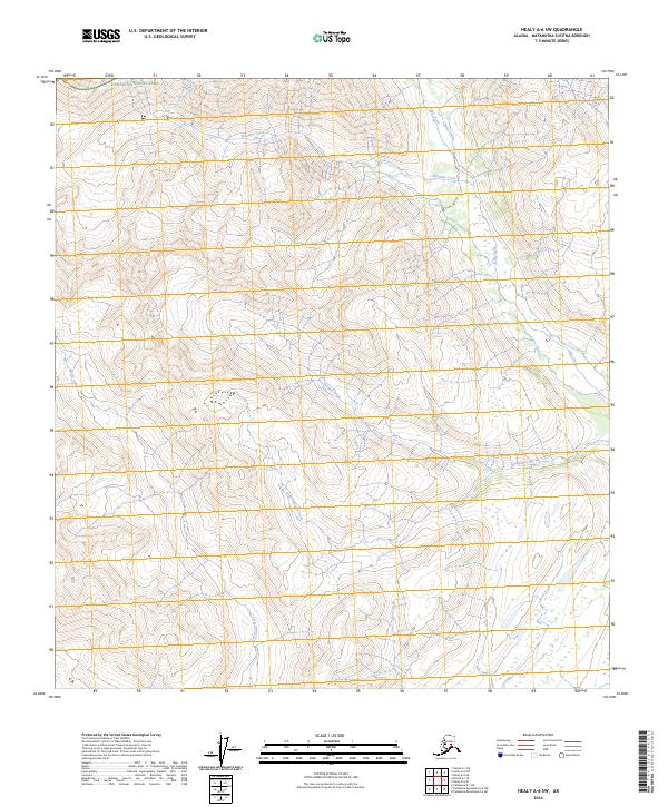 USGS Topographic Map – Healy A-6 SW