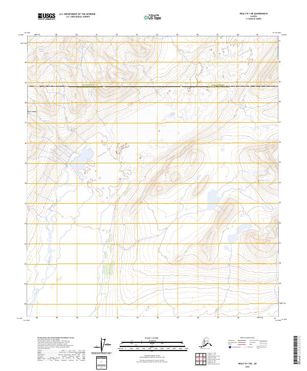 USGS Topographic Map – Healy B-1 NE