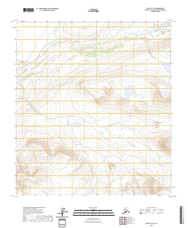 2024 Map of Healy B-1 SE, 2024 Print
