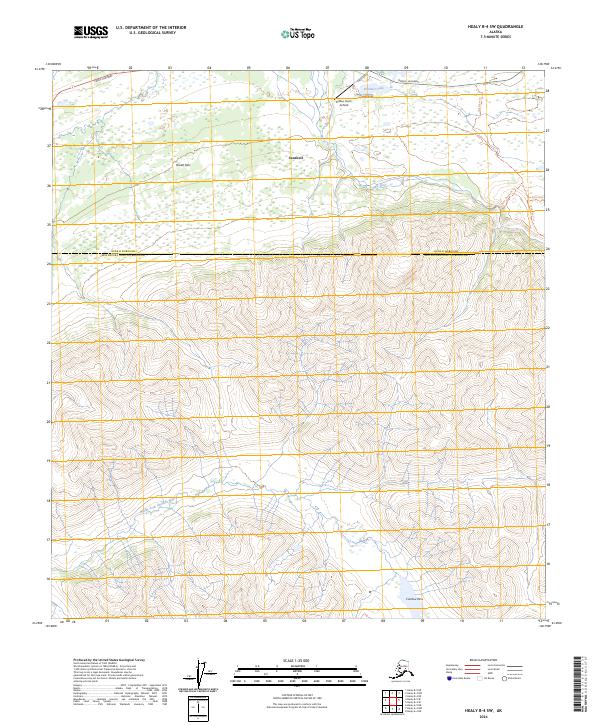 USGS Topographic Map – Healy B-4 SW