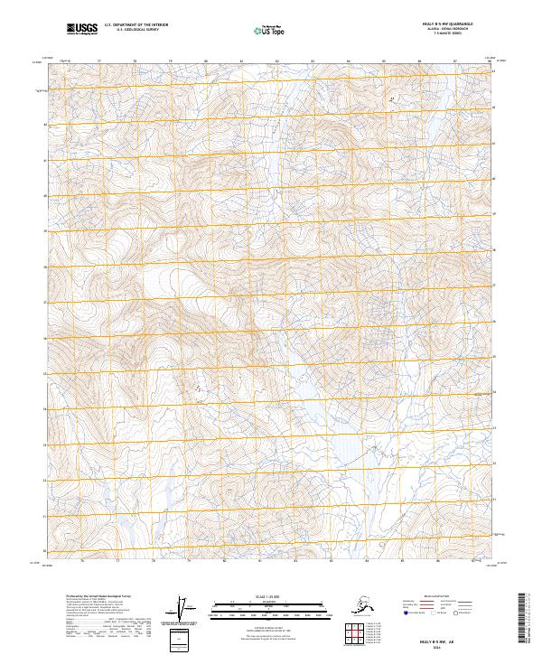 USGS Topographic Map – Healy B-5 NW