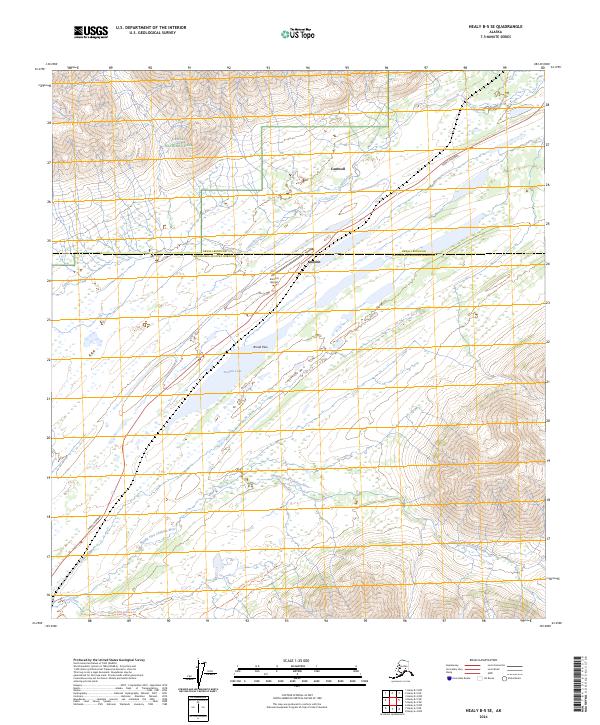 USGS Topographic Map – Healy B-5 SE