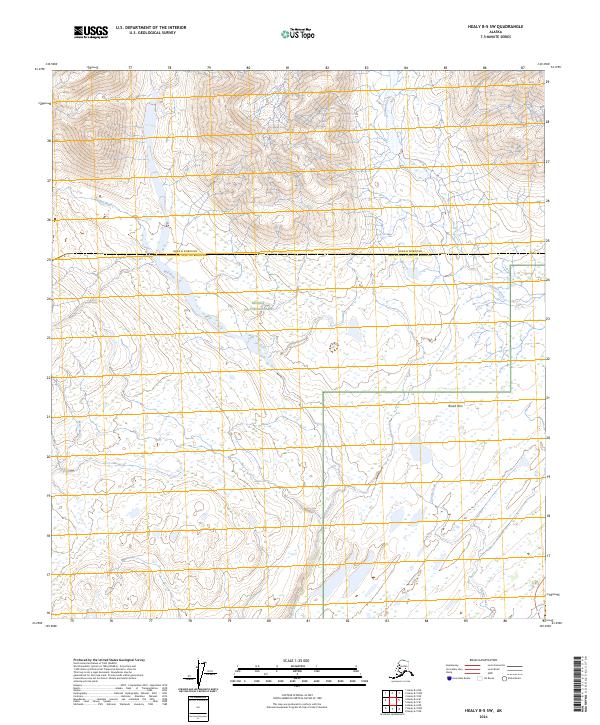 2024 Map of Healy B-5 SW, 2024 Print