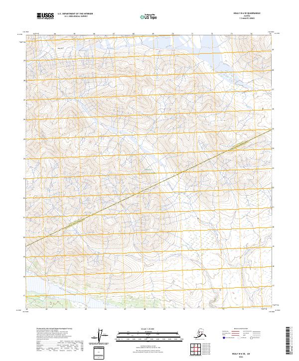 USGS Topographic Map – Healy B-6 SE