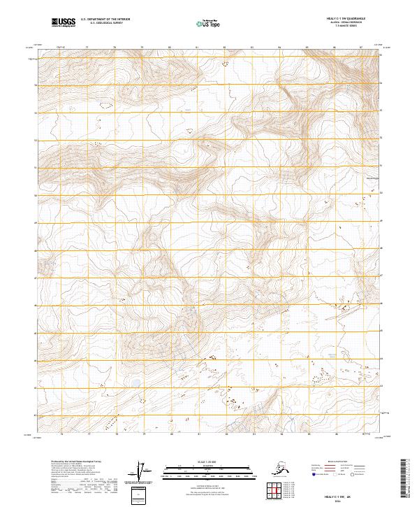 USGS Topographic Map – Healy C-1 SW