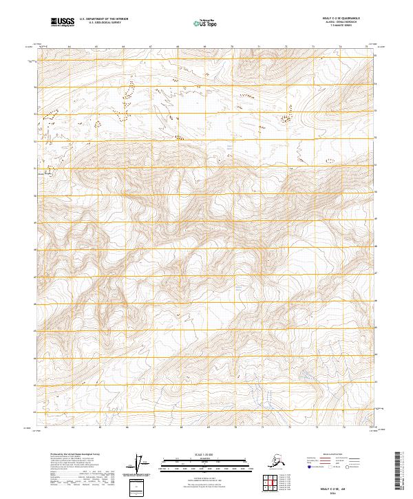 USGS Topographic Map – Healy C-2 SE