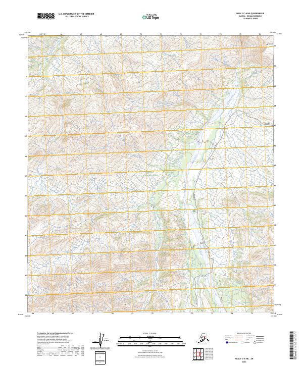 USGS Topographic Map – Healy C-6 NE
