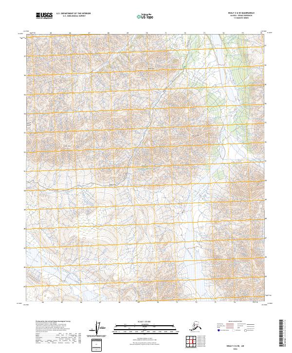 USGS Topographic Map – Healy C-6 SE