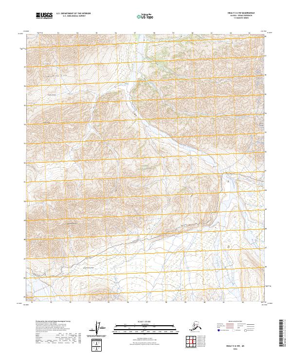 USGS Topographic Map – Healy C-6 SW