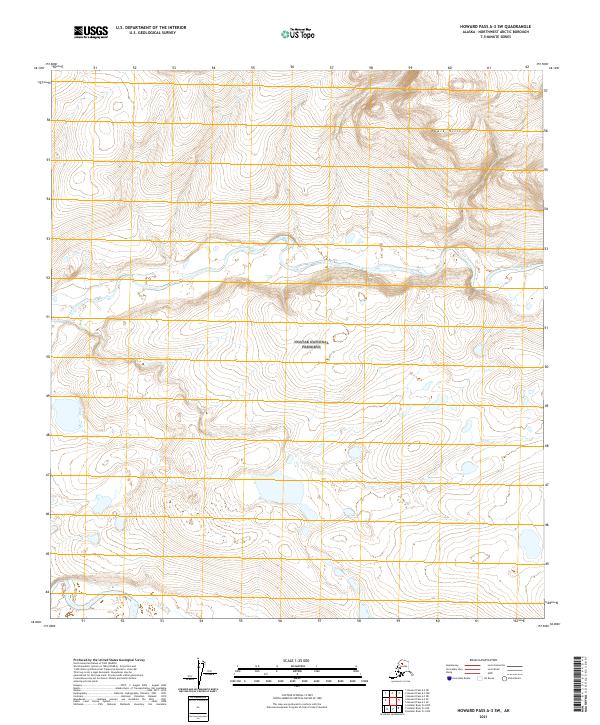 2021 Map of Howard Pass A-3 SW, 2021 Print