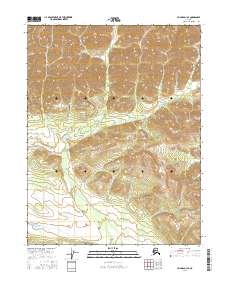 2016 Map of Hughes D-1 SE, 2016 Print