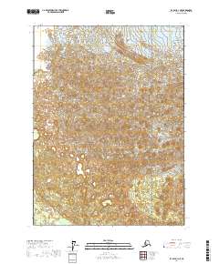2017 Map of Icy Bay D-1 NE, 2017 Print