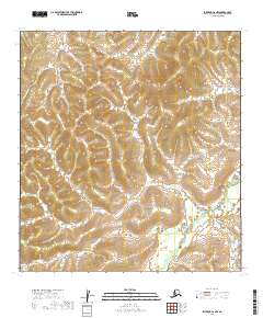 2019 Map of Iditarod C-6 NW, 2019 Print